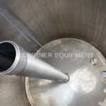 300 GALLON STAINLESS STEEL VERTICAL FLAT BOTTOM SINGLE SHELL TANK