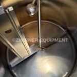 750 GALLON DOME TOP, SLOPE BOTTOM, VERTICAL STAINLESS STEEL SINGLE SHELL TANK