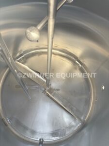 750 GALLON DOME TOP, SLOPE BOTTOM, VERTICAL STAINLESS STEEL SINGLE SHELL TANK