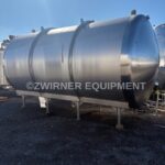 8,000 GALLON 316L STAINLESS STEEL SINGLE SHELL STORAGE TANK