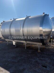 8,000 GALLON 316L STAINLESS STEEL SINGLE SHELL STORAGE TANK