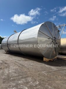 50,000 GALLON STAINLESS STEEL SINGLE SHELL VERTICAL STORAGE TANK