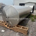 2,000 GALLON STAINLESS STEEL, DOME TOP, SLOPE BOTTOM SINGLE SHELL TANK