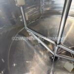 500 GALLON DOME TOP CONE BOTTOM JACKETED MIX TANK