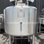 300 GALLON 316L BRIDGE AND COVER TOP HEMISPHERICAL BOTTOM JACKETED MIX TANK