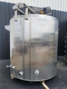2,000 GALLON 316L STAINLESS STEEL PRESSURE WALL BUTTER MELTER