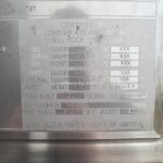 2,000 GALLON 316L STAINLESS STEEL PRESSURE WALL BUTTER MELTER