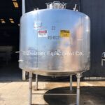 1,600 GALLON 316 STAINLESS STEEL, DOME TOP, DISH BOTTOM PRESSURE WALL PRESSURE TANK