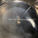 1,600 GALLON 316 STAINLESS STEEL, DOME TOP, DISH BOTTOM PRESSURE WALL PRESSURE TANK