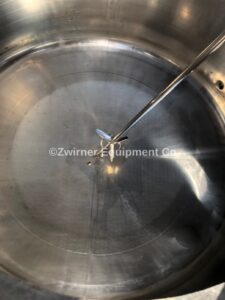 1,600 GALLON 316 STAINLESS STEEL, DOME TOP, DISH BOTTOM PRESSURE WALL PRESSURE TANK