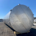 40,000 GALLON STAINLESS STEEL SINGLE SHELL VERTICAL STORAGE TANK