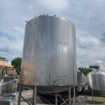 5,000 GALLON 316L DOME TOP, DISH BOTTOM, STAINLESS STEEL HEATED MIX TANK