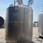 2,000 GALLON STAINLESS STEEL DOME TOP, DISH BOTTOM, PRESSURE WALL PROCESSOR