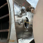 30,000 GALLON ALL STAINLESS STEEL JACKETED VERTICAL SILO TYPE STORAGE TANK