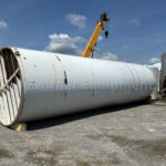 15,000 GALLON, STAINLESS STEEL JACKETED VERTICAL SILO TYPE STORAGE TANK