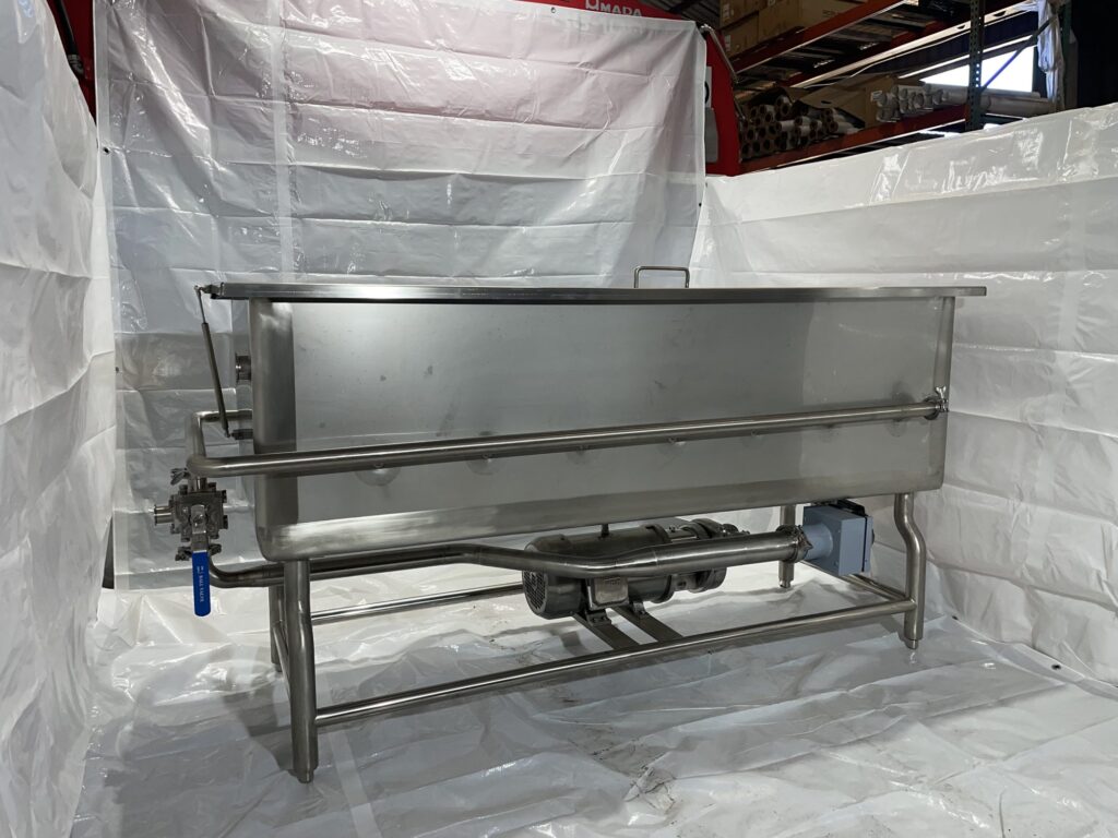 New stainless steel COP tank with spray bar and recirculation pump